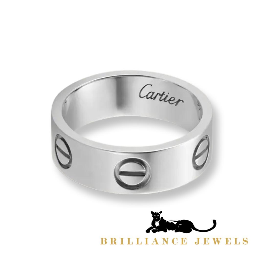 Cartier Love Ring YG 10号 #50 CRB4084700 - LOVE ring - White gold