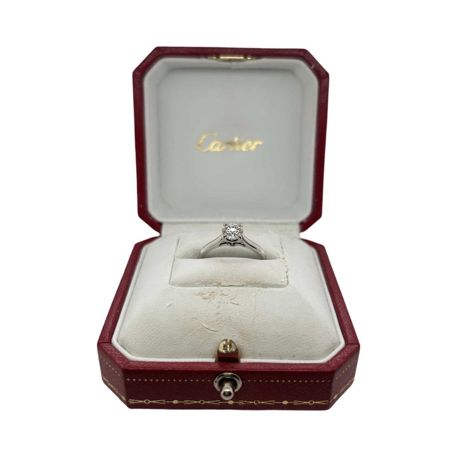 ★SALE★【Cartier】１８９５　ダイヤ　プラチナ　リング　９号　1622 Cartier カルティエ 1895リング/1Pダイヤ#49(日本サイズ9号近辺