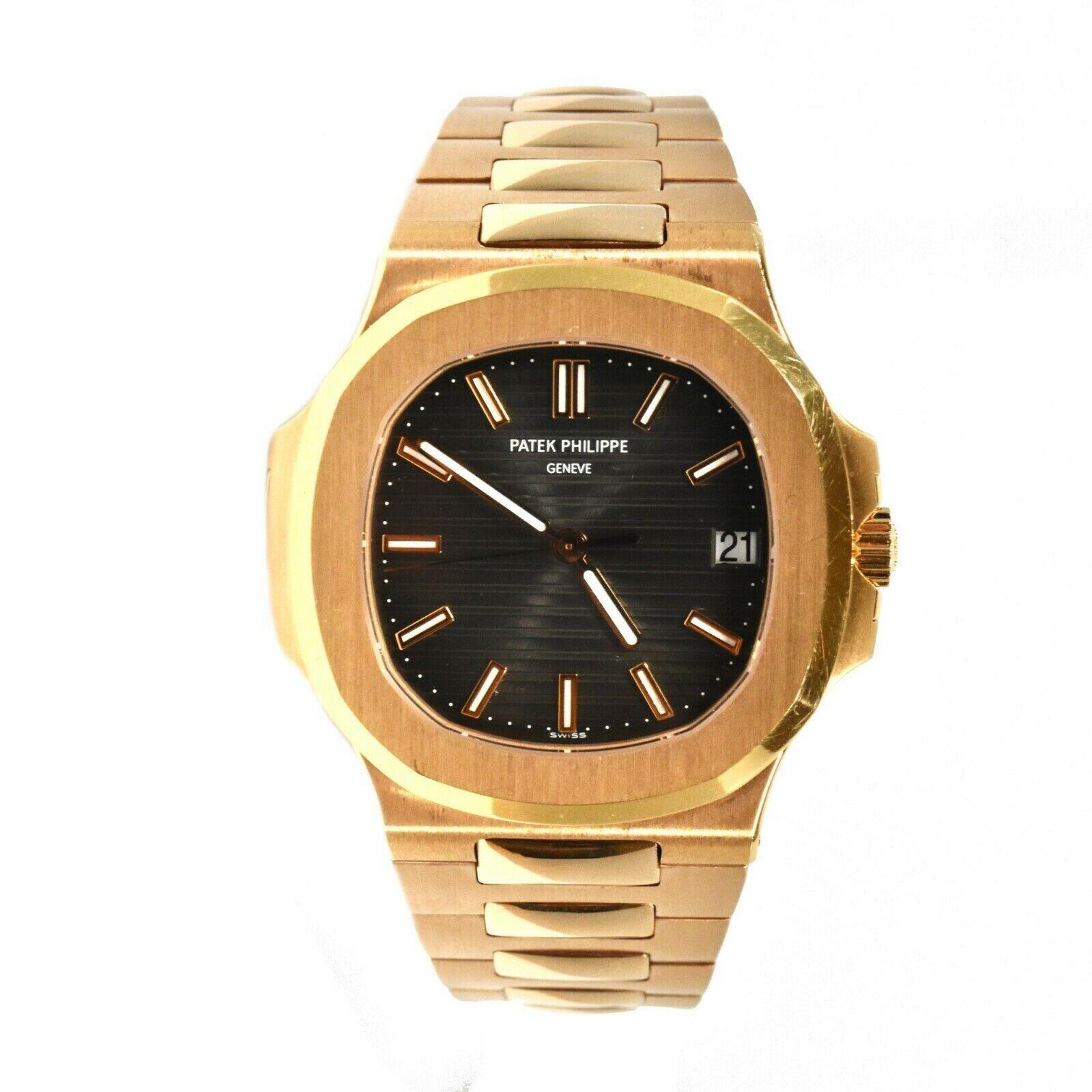 Patek Philippe 5711R in 18k Rose Gold Brown Strap Brown Dial Watch