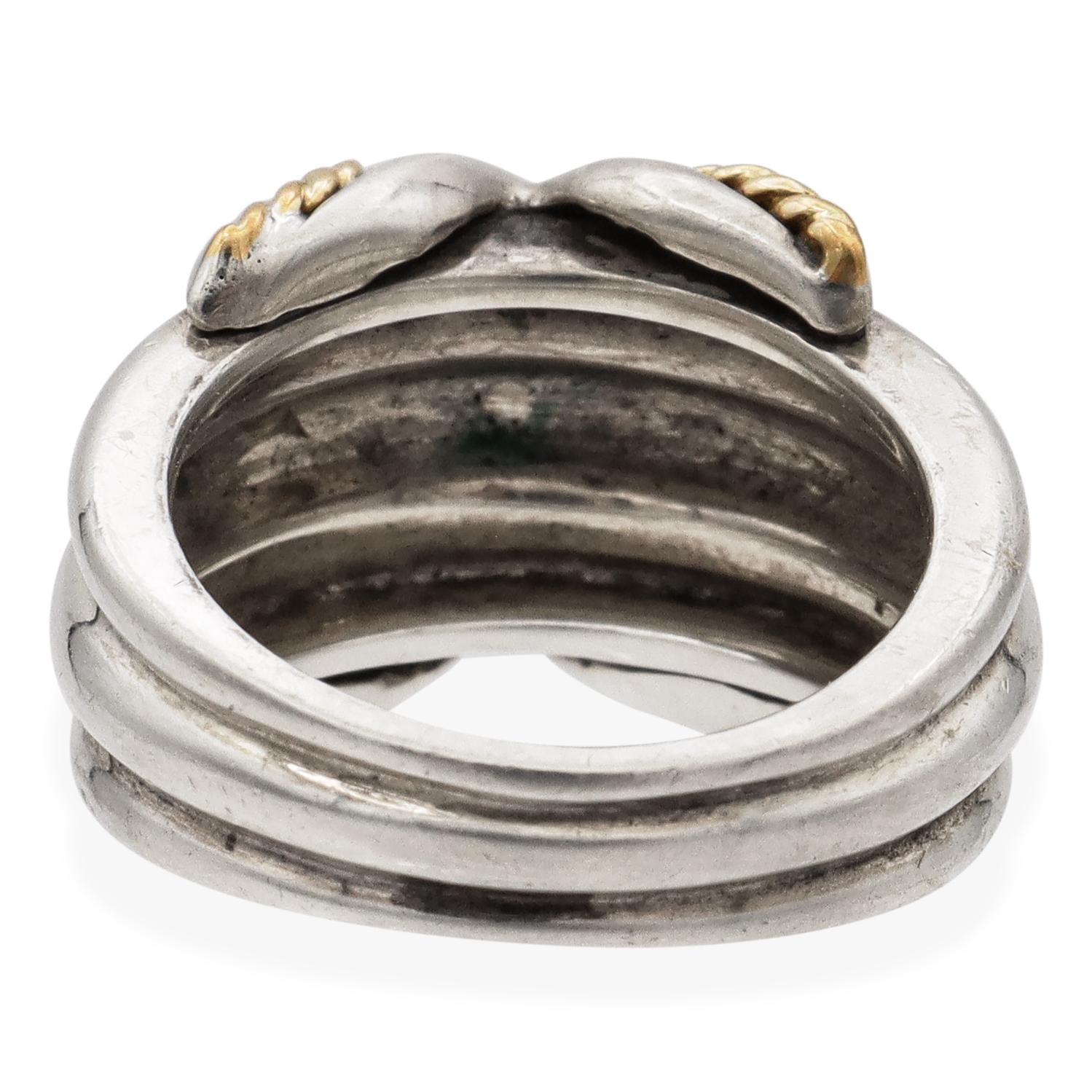 Tiffany & Co. Signature X 18k Gold and Sterling Silver Two
