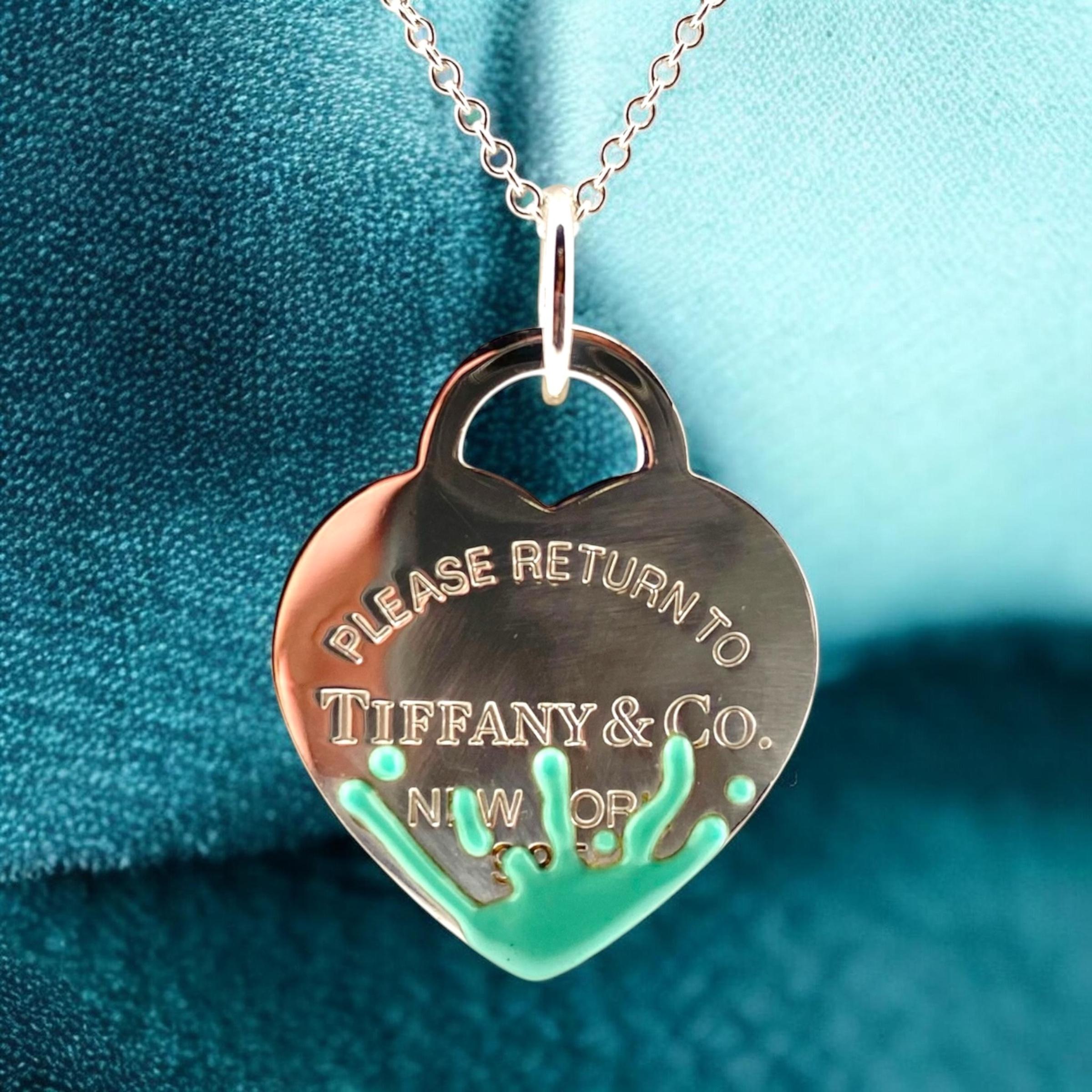 Tiffany & Co Sterling Silver Return to Tiffany Heart Splash