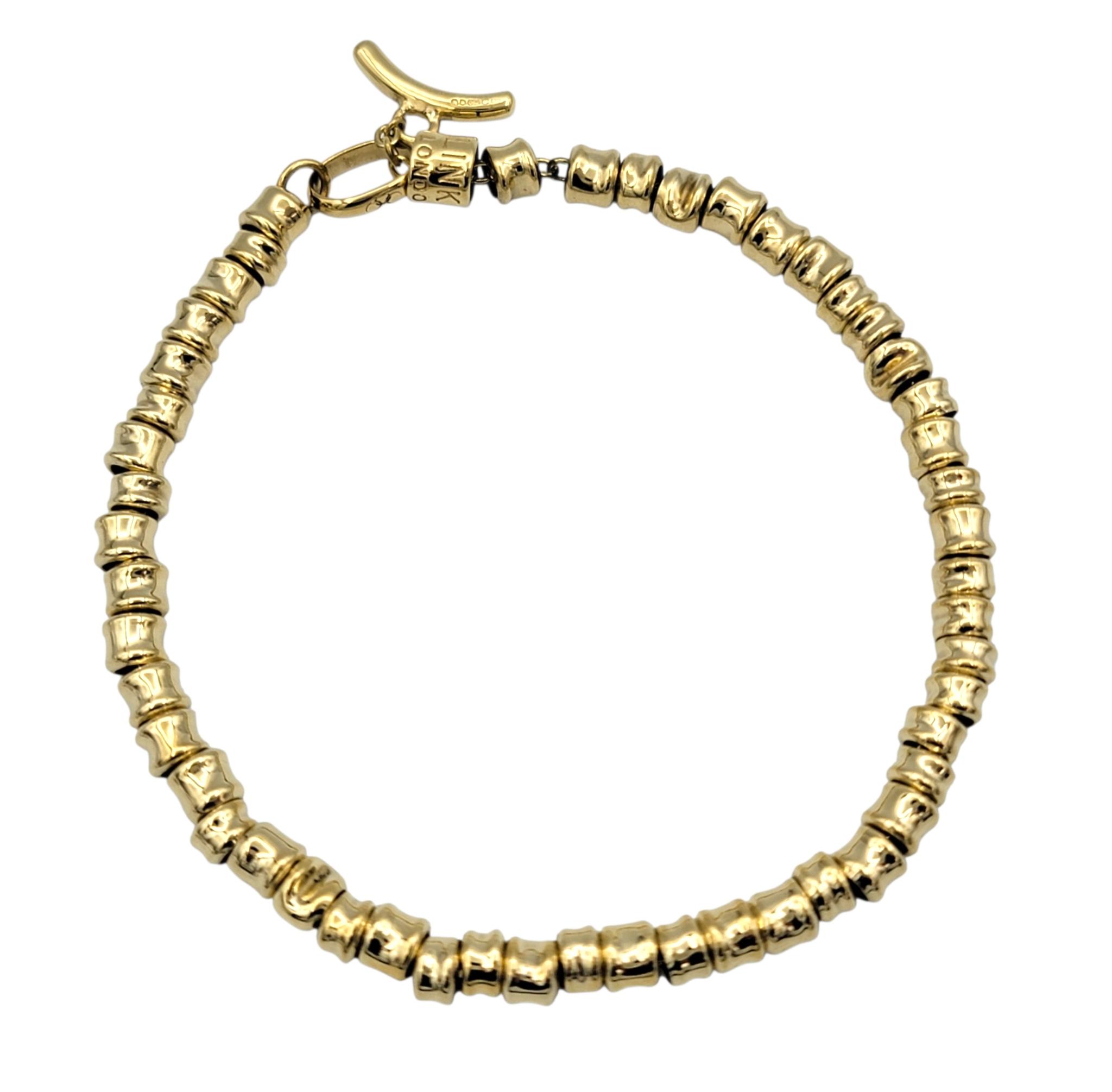 Links of London Allsorts Tube Bead Bracelet in 18 Karat Yellow