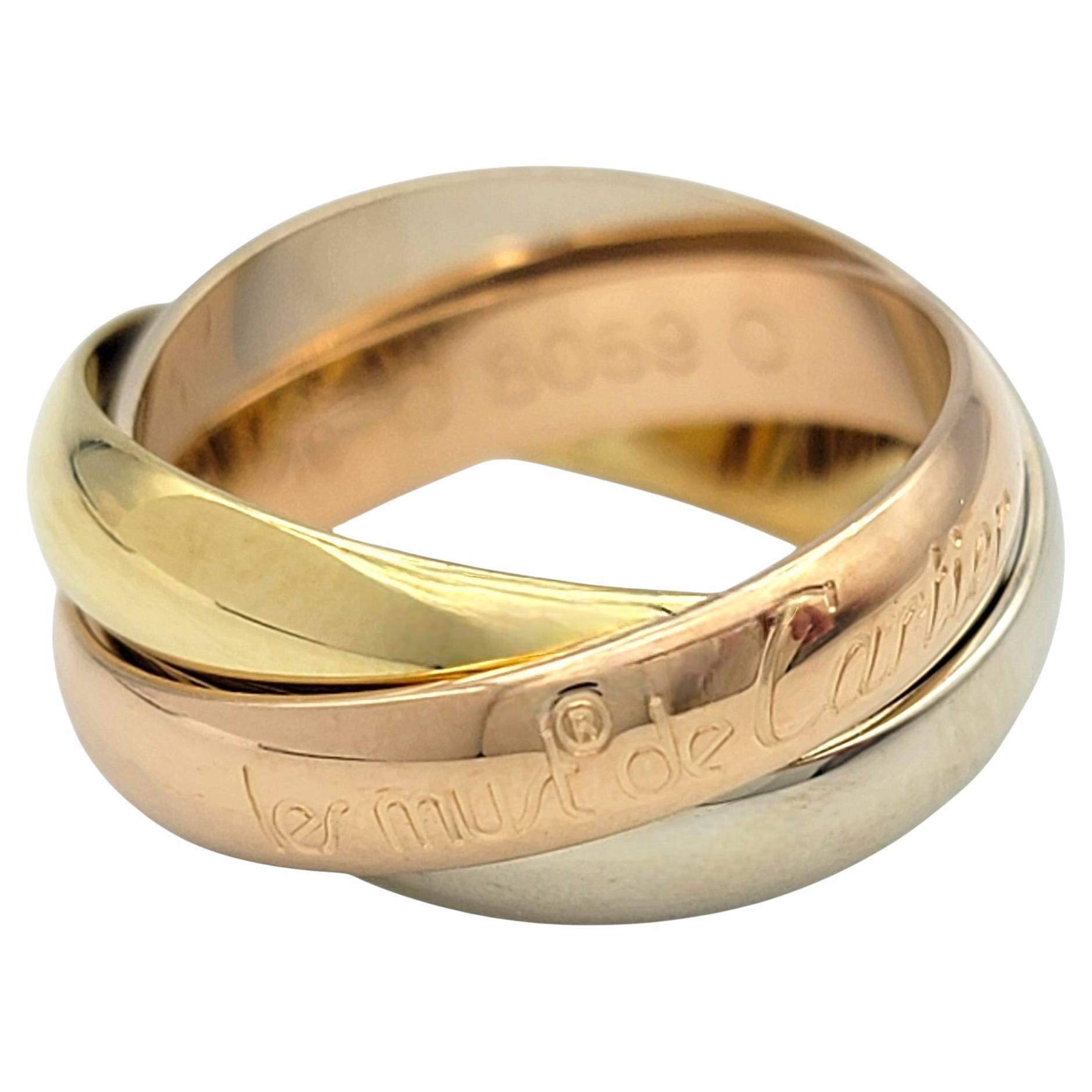 Cartier Les Must De Cartier Trinity Band Ring 18 Karat Yellow