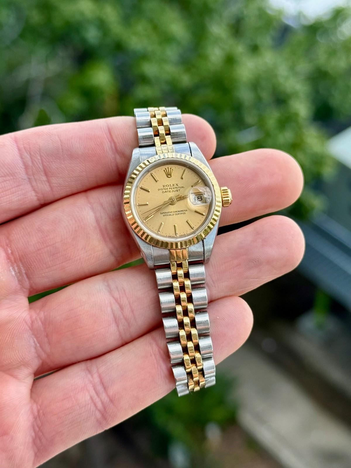 ROLEX DATEJUST 69173 3コマ② 1990 Rolex Datejust 69173 Champagne Dial Jubilee 26mm - No box No