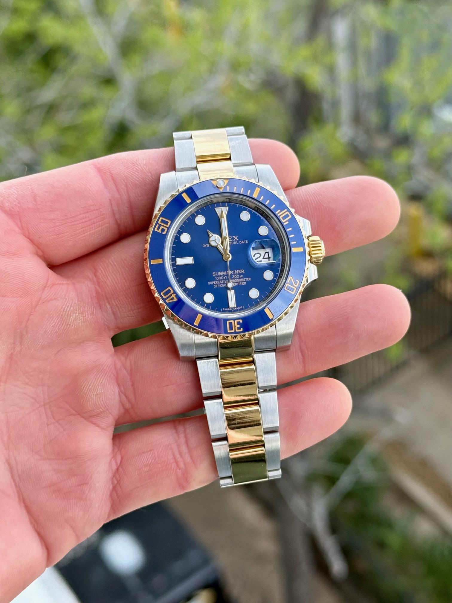 2015 Rolex Submariner 116613 Blue 40mm w/ Box & Papers | eBay