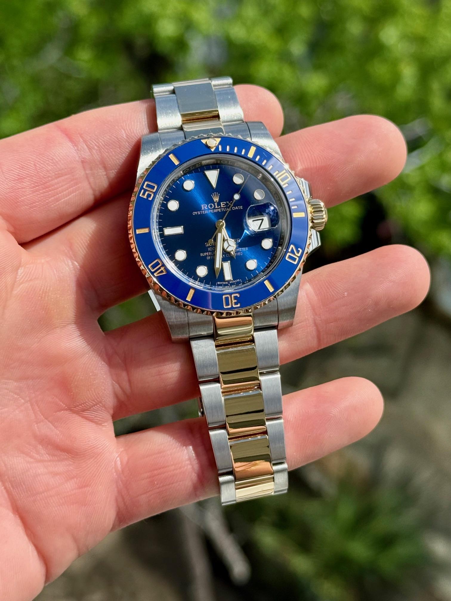 2016 Rolex Submariner 116613 Blue 40mm w/ Box & Papers | eBay