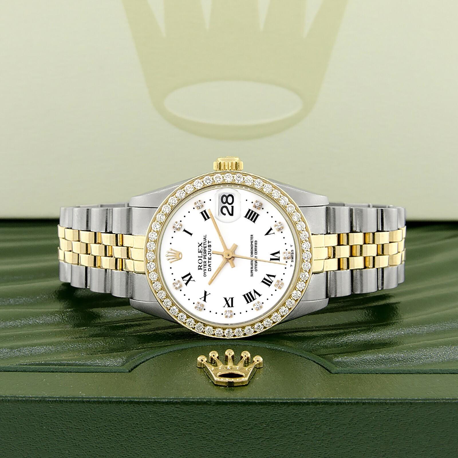 0220-13  ineさま Rolex 68273 31MM Two-Tone DateJust Anniversary Dial for $8,500 for