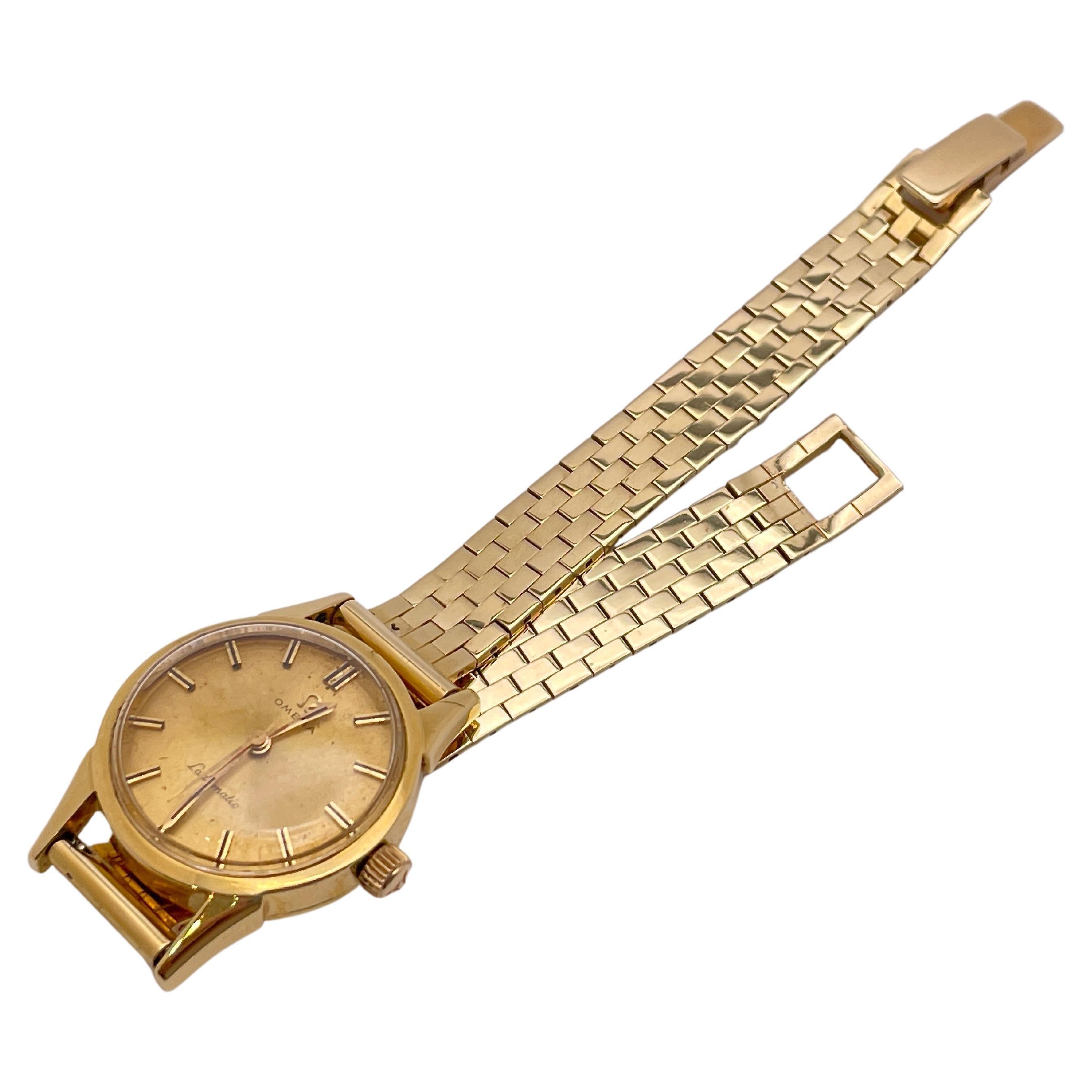 OMEGA Ladymatic 手巻き時計 ゴールドカラー Omega Ladymatic 14K Yellow Gold Automatic Womens Watch | eBay